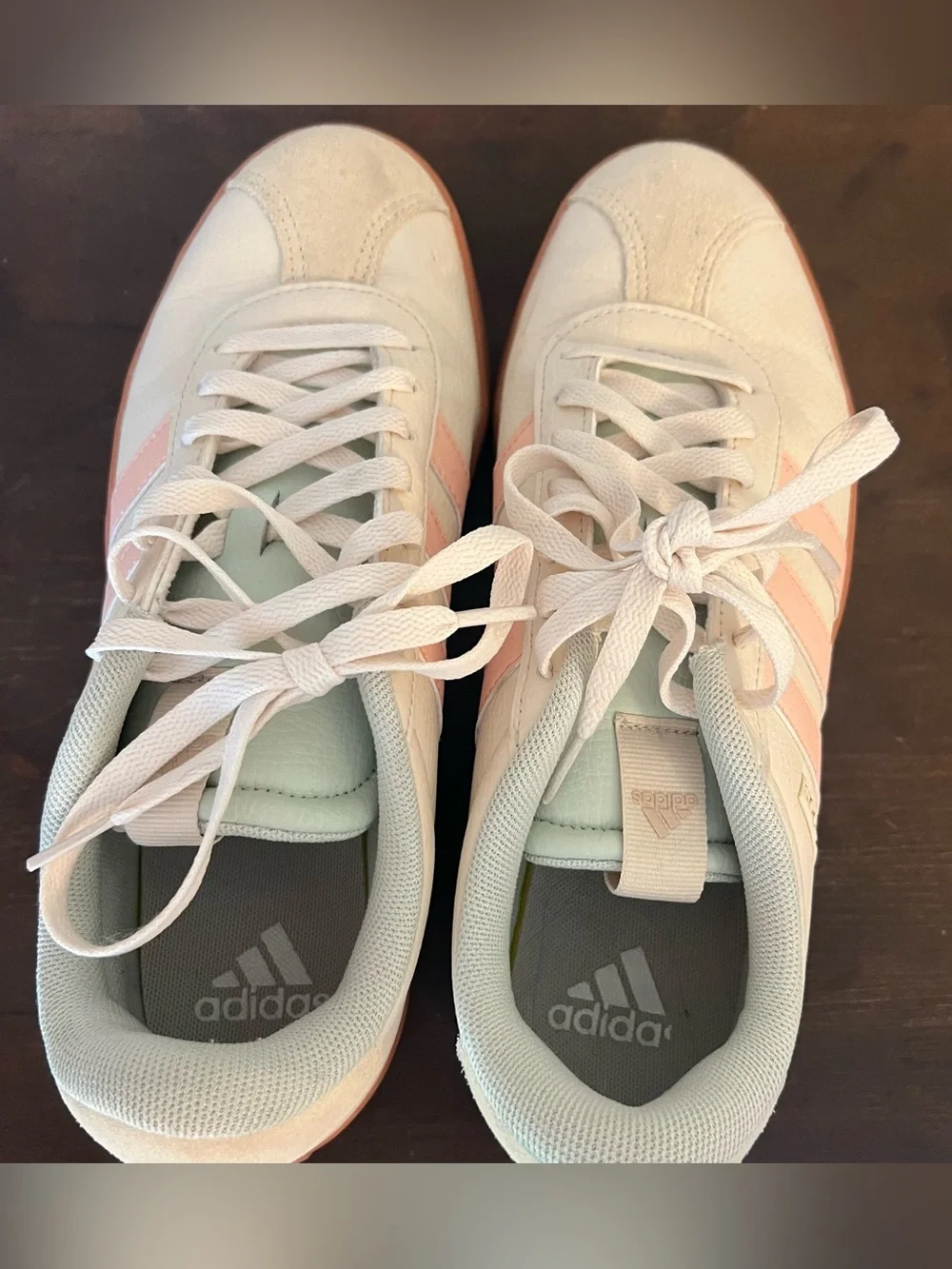 Adidas VL Court 3.0 Sneakers Coral Seafoam Green